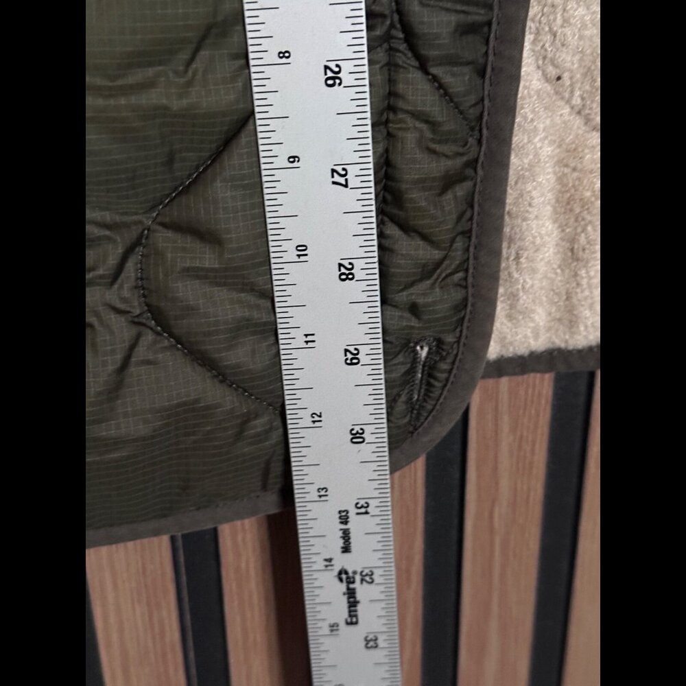 Artizia Parka Jacket Small Wool Nylon Puffer Quilted Sherpa Lined Open Front TNA - Picture 4 of 8